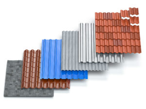 A selection of different roof styles and materials