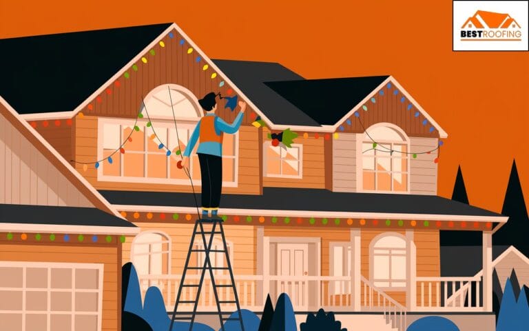 how to attach christmas lights to roof